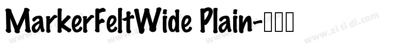 MarkerFeltWide Plain字体转换